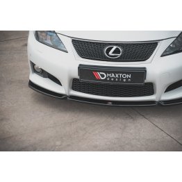 Накладка сплиттер на передний бампер на Lexus IS F II